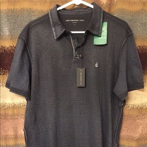 John Varvatos Distressed Look Polo